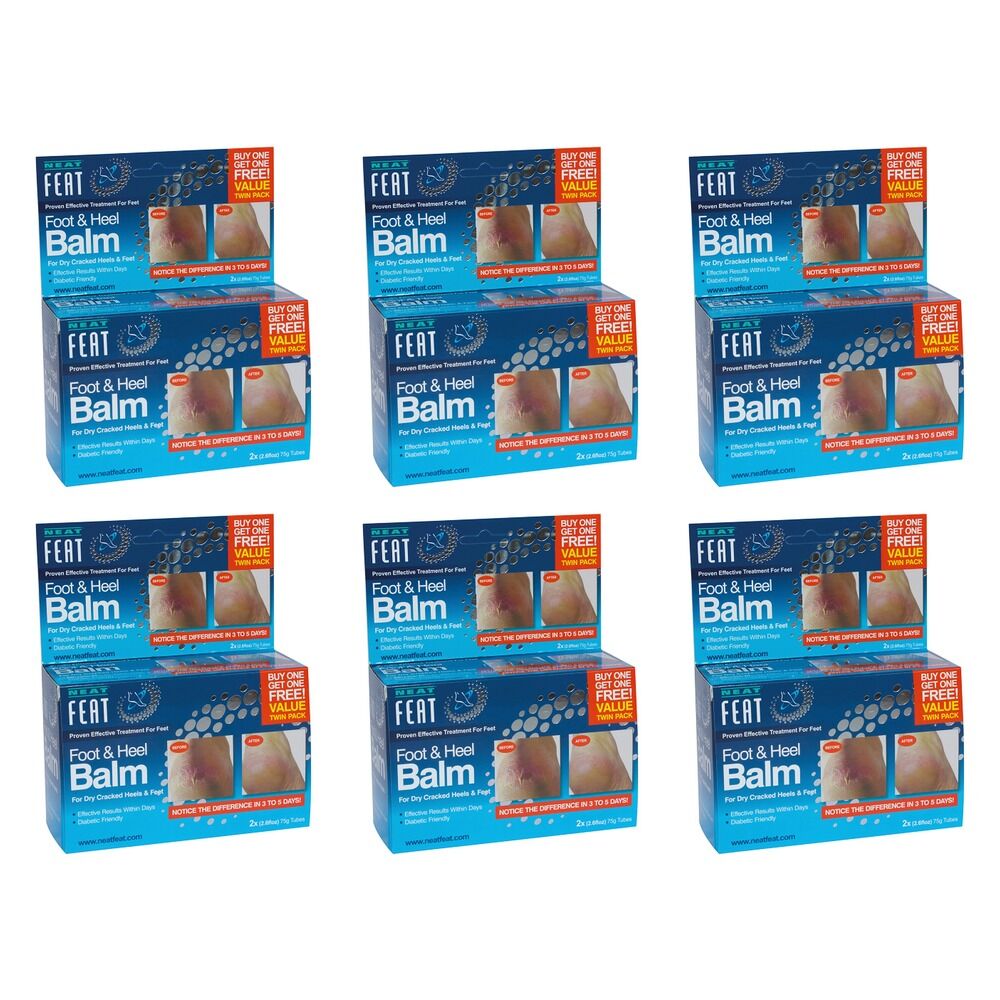 Neat Feat Heel Balm 2 Pack Bundle of 6