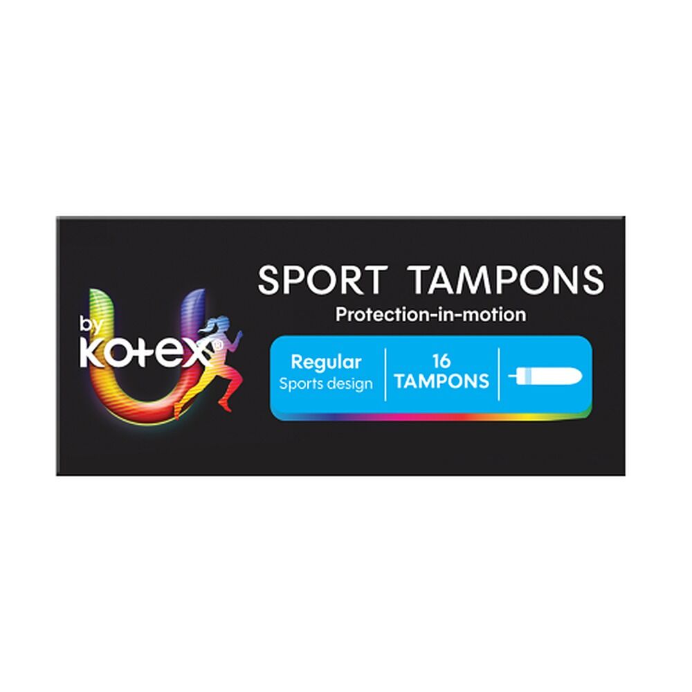 U By Kotex Sport Tampons Regular 16 Pack x 12