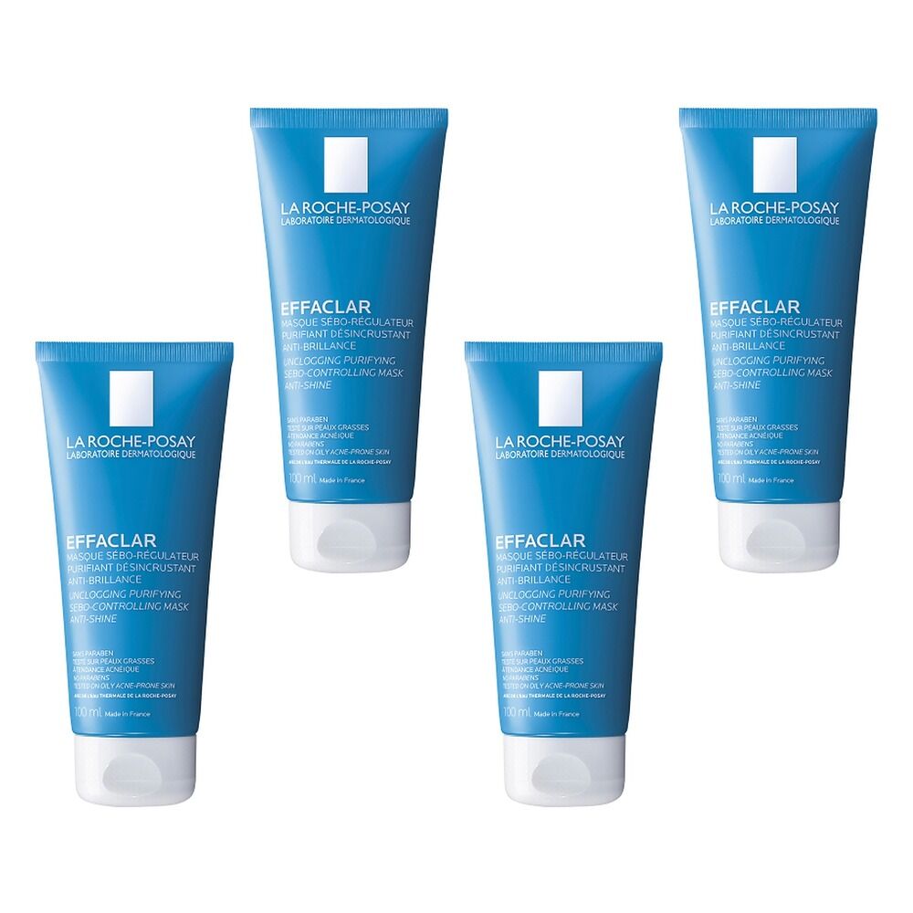 La Roche-Posay Effaclar Mask 100mL Pack of 4