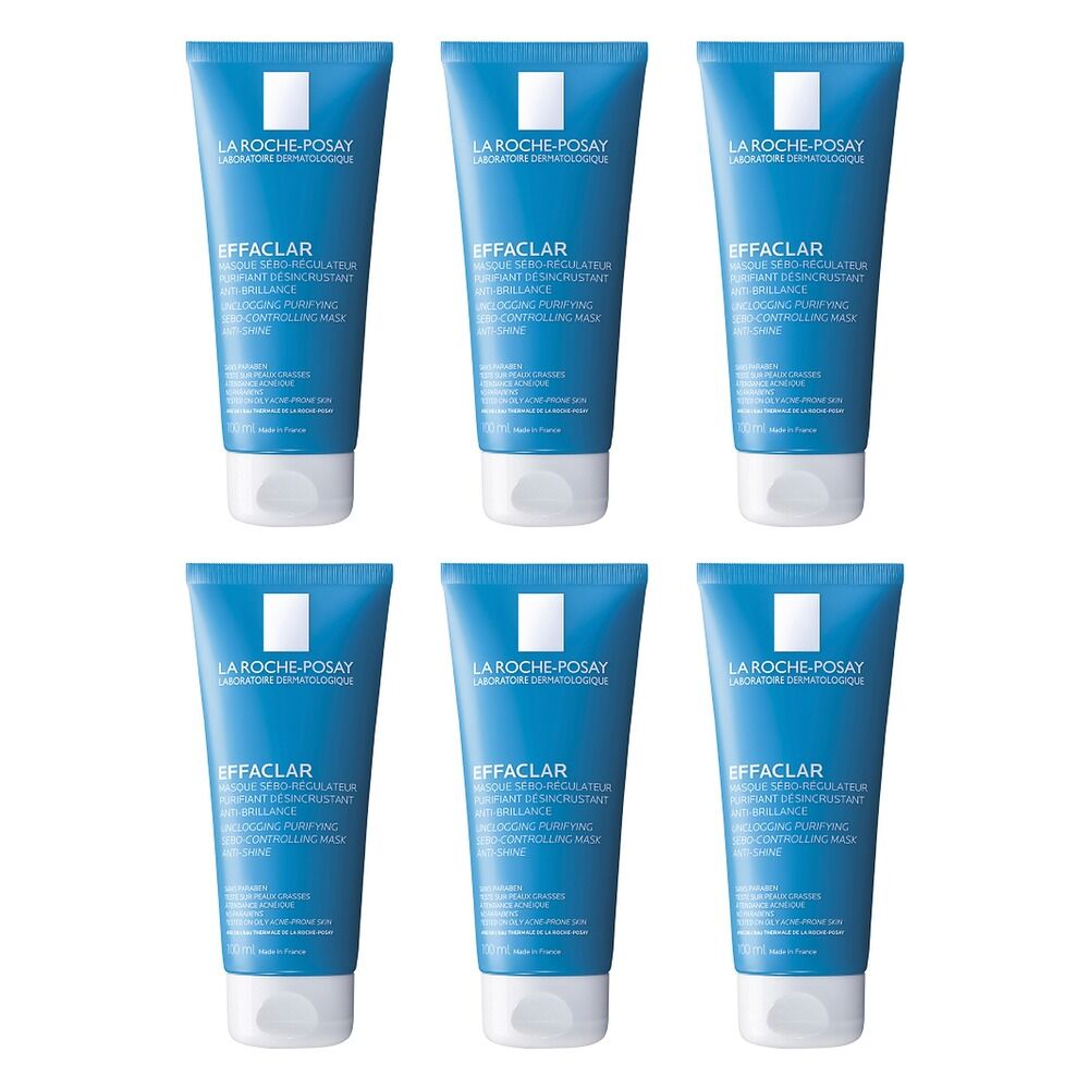 La Roche-Posay Effaclar Mask 100mL Pack of 6