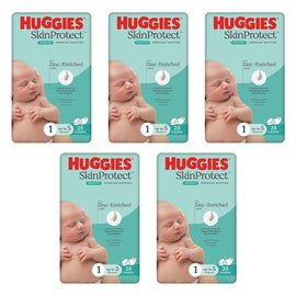 Huggies Skin Protect Newborn Nappies, 28 Nappies x 4 Bundle of 5