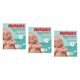 Huggies Newborn Nappies for Boys & Girls Size 1 108 Pack Bundle of 3