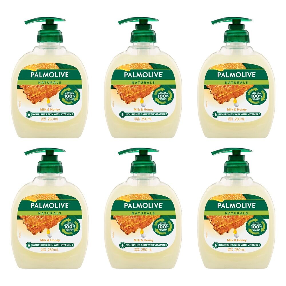 Palmolive Naturals Hand Wash Milk & Honey 250mL Pack of 6