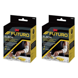 Futuro Comfort Elbow Support with Pressure Pads Small Pack of 2