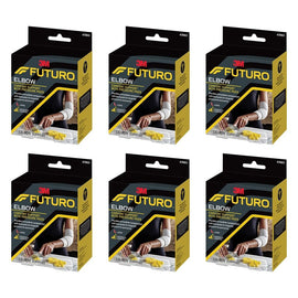 Futuro Comfort Elbow Support with Pressure Pads Large Pack of 6