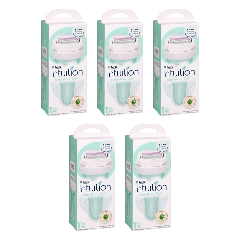 Schick Intuition Sensitive Care Razor Kit +3 Pack of 5