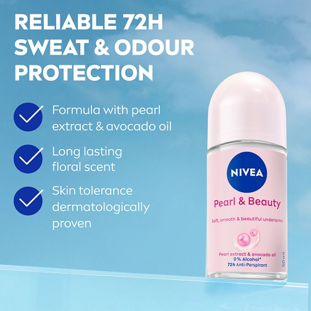 NIVEA Pearl & Beauty 72H Anti-Perspirant 50mL