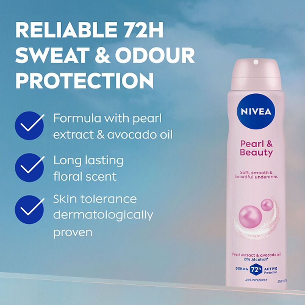 NIVEA Pearl & Beauty 72H Anti-Perspirant 150mL