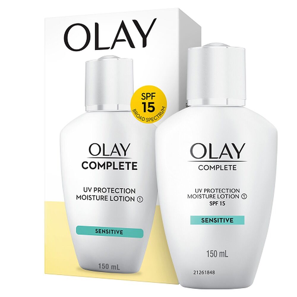 Olay Complete UV Protect Moisturiser Lotion Sensitive Skin SPF15 150mL