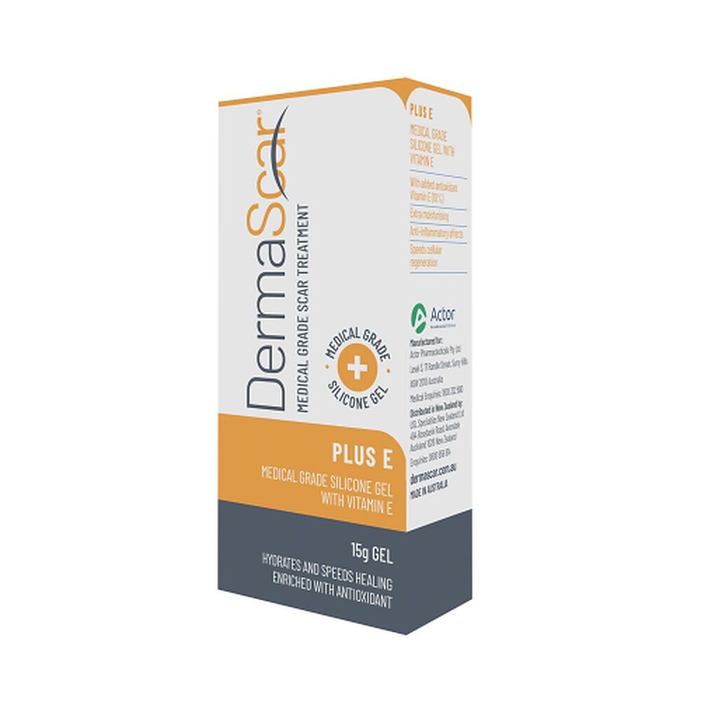 DermaScar Plus E 10% Vitamin E Silicone Gel 15g
