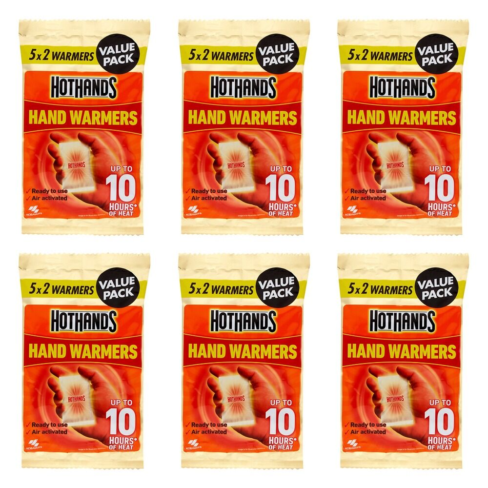 Hot Hands Hand Warmers 5 Pairs x 6 Bundle of 6