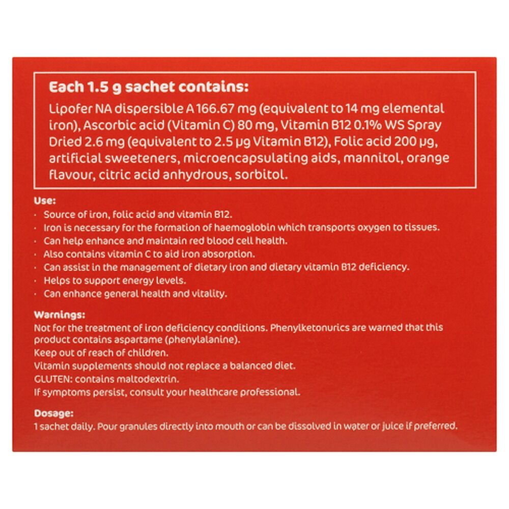 Ferro-Sachets Liposomal Iron 1.5g 28 Sachets