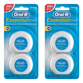Oral-B Essential Dental Floss 50m 2 Pack Bundle of 2