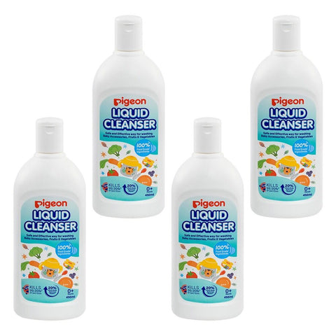 Pigeon Bottle & Nipple Liquid Cleanser 450mL Pack of 4
