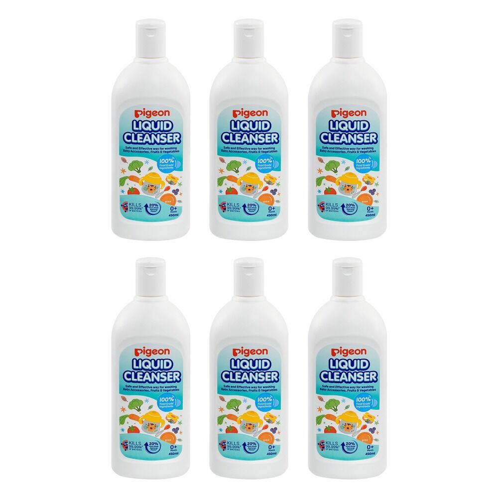Pigeon Bottle & Nipple Liquid Cleanser 450mL Pack of 6