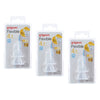Pigeon Peristaltic Slim Neck Teat Medium 2 Pack Bundle of 3