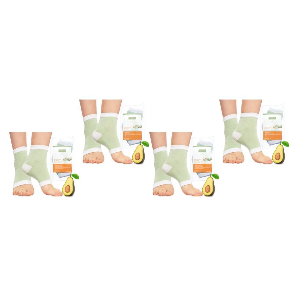 Elive Cracked Heel Gel Socks x 6 Bundle of 4