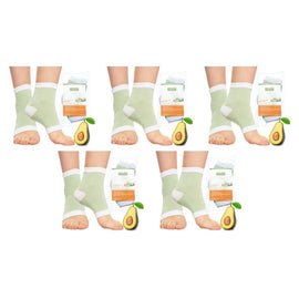 Elive Cracked Heel Gel Socks x 6 Bundle of 5