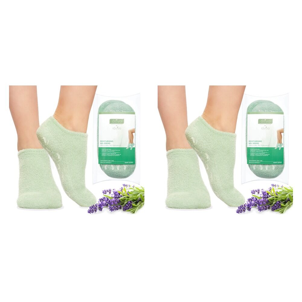 Elive Moisturising Gel Socks x 6 Bundle of 2