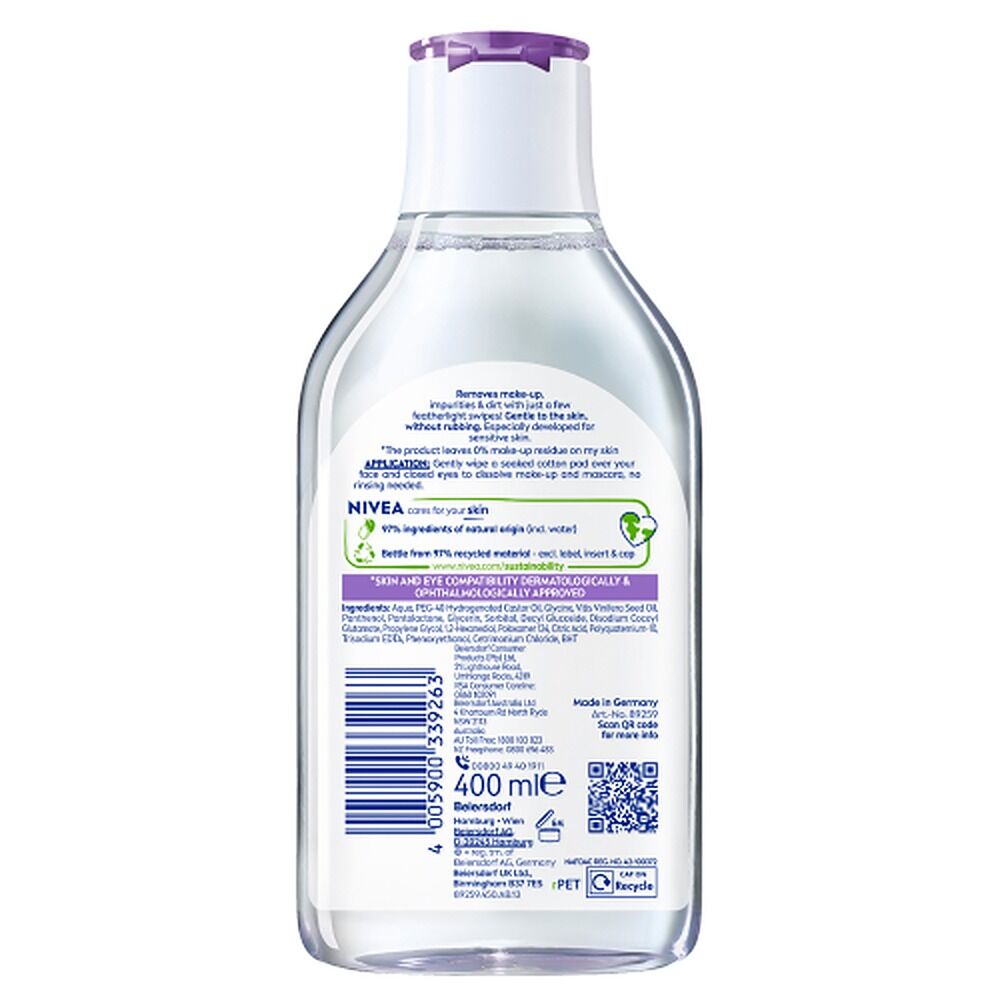 NIVEA Micellar Water Soothing 400mL