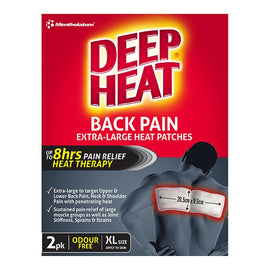 Deep Heat Back Pain Extra Large Heat Patches 2 Pack