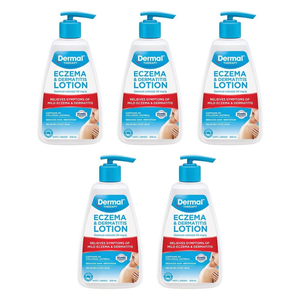 Dermal Therapy Eczema Moisturising Lotion 250mL x 3 Bundle of 5