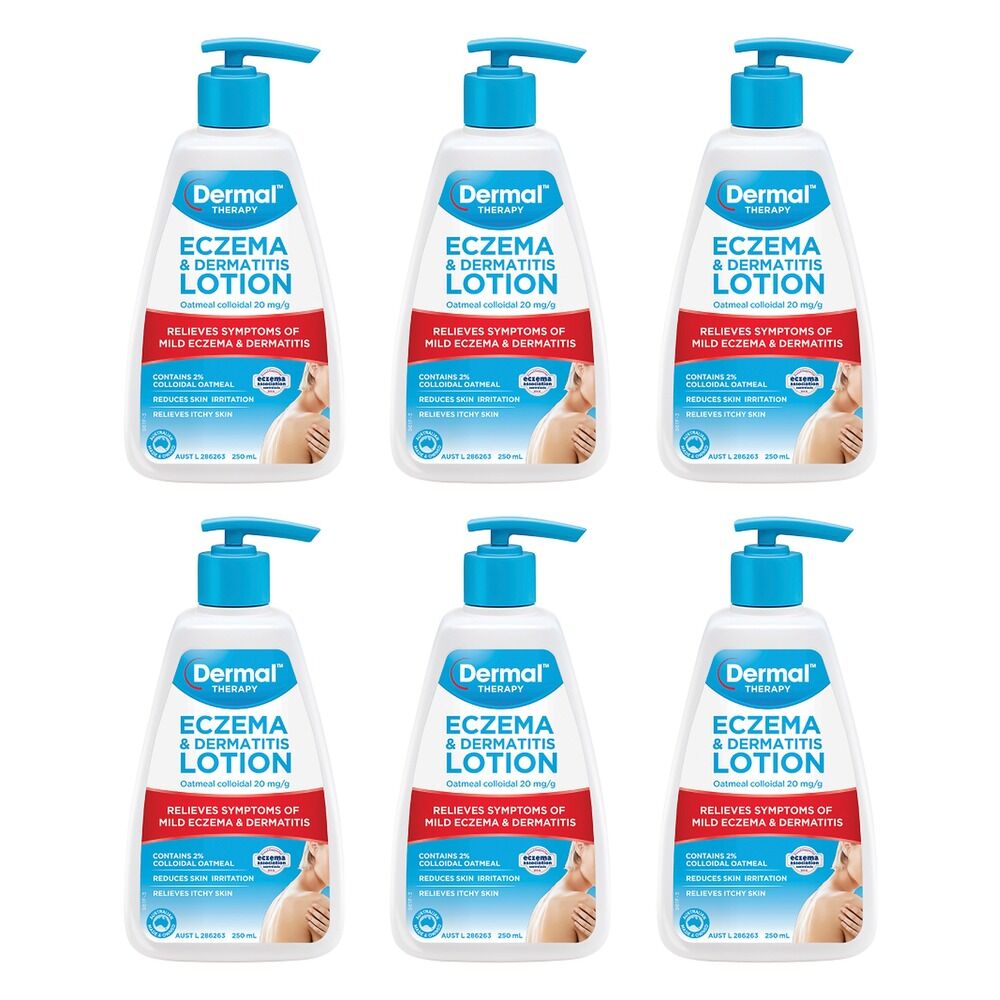 Dermal Therapy Eczema Moisturising Lotion 250mL x 3 Bundle of 6
