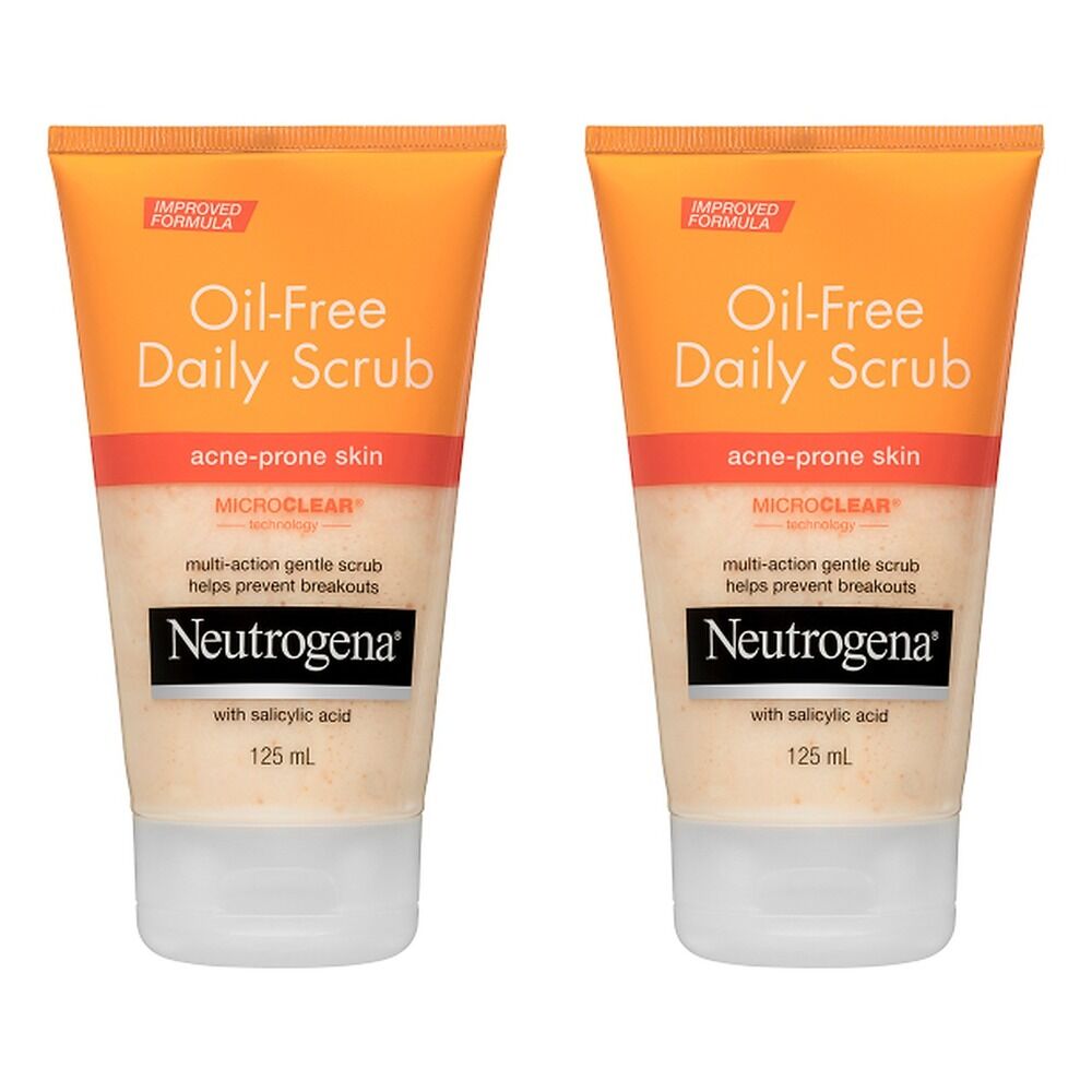 Neutrogena Oil Free Acne Scrub 125mL Pack of 2