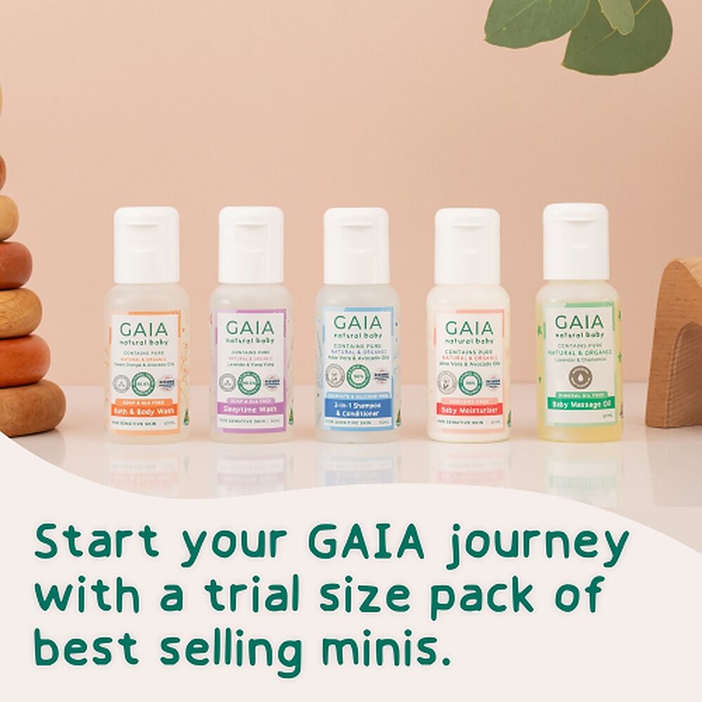 GAIA Natural Baby Starter Kit 5 Piece Set