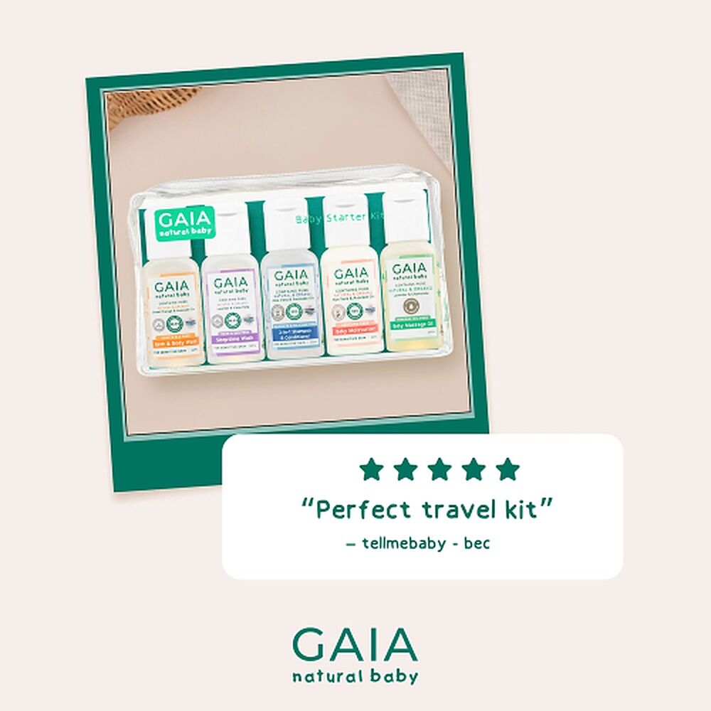 GAIA Natural Baby Starter Kit 5 Piece Set