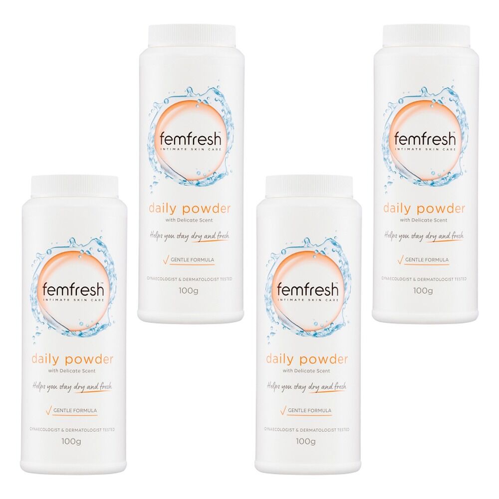 Femfresh Daily Intimate Powder 100g Pack of 4