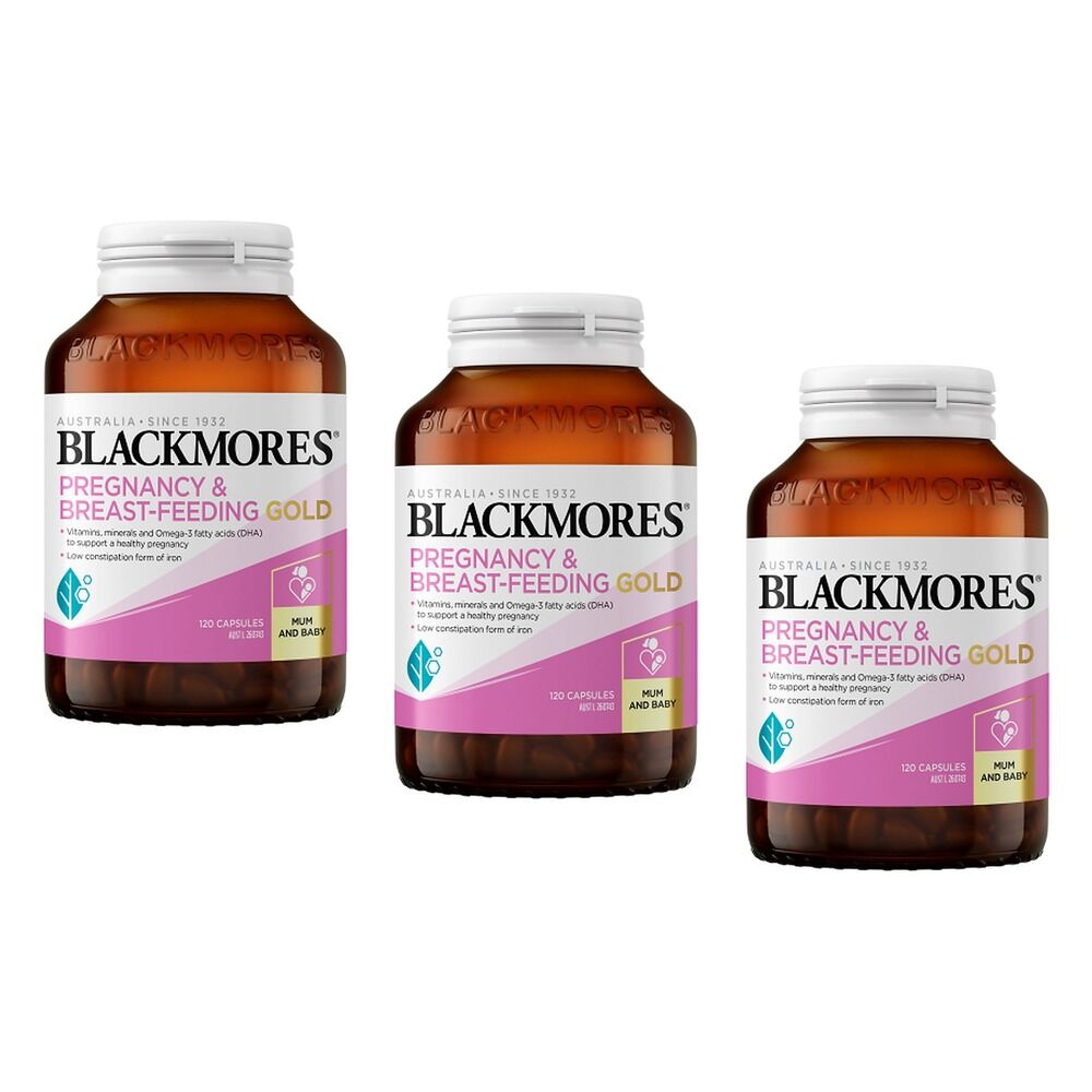 Blackmores Pregnancy Gold 120 Capsules Pack of 3