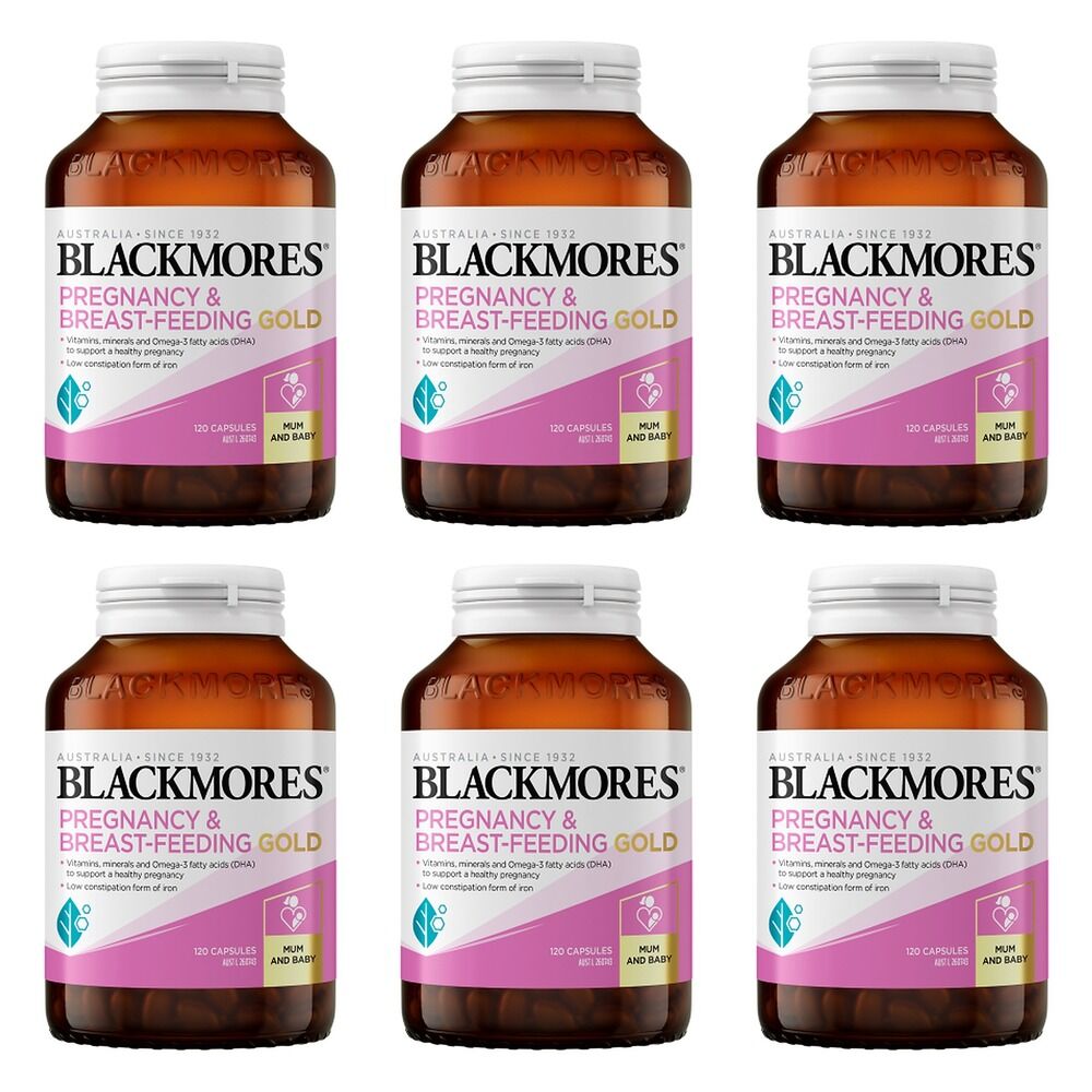 Blackmores Pregnancy Gold 120 Capsules Pack of 6