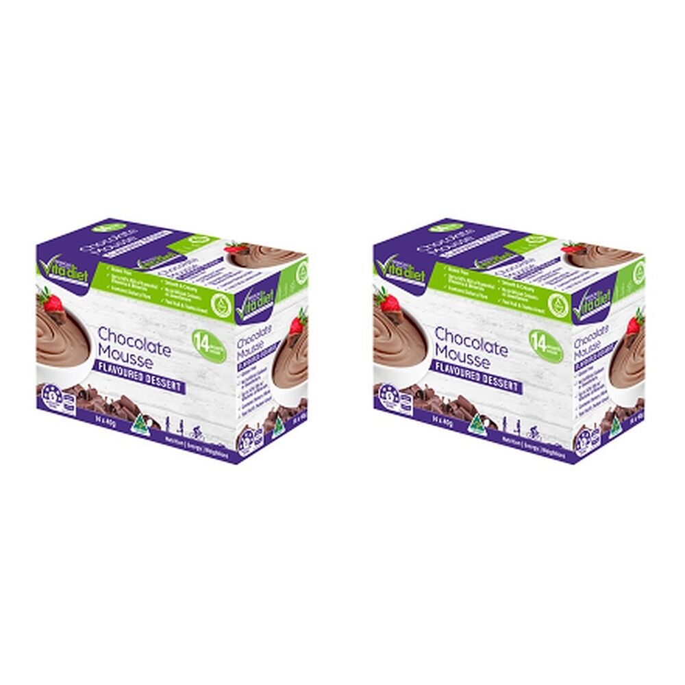 Vita Diet Chocolate Mousse 14 Pack Bundle of 2