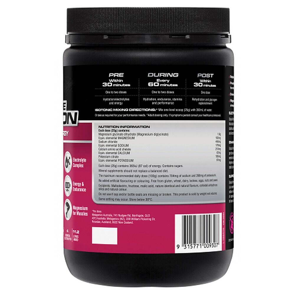 Endura Performance Hydration Electrolytes + Energy Raspberry 800g