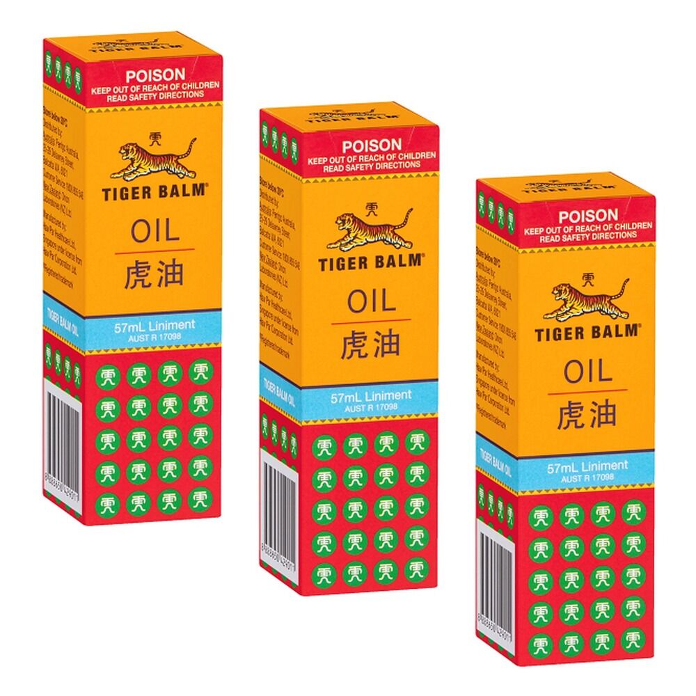 Tiger Balm Oil Liniment 57mL Pack of 3
