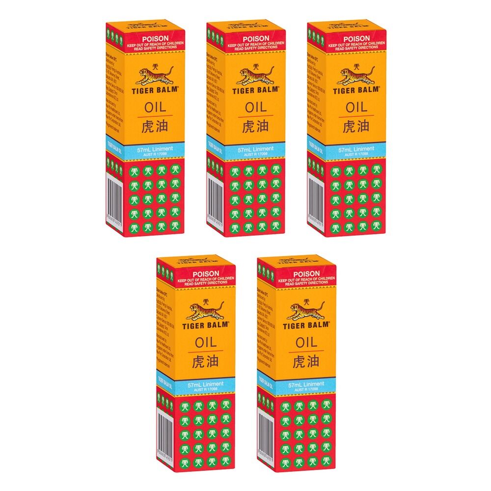 Tiger Balm Oil Liniment 57mL Pack of 5