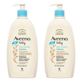 Aveeno Baby Daily Moisture Lotion 532mL Pack of 2