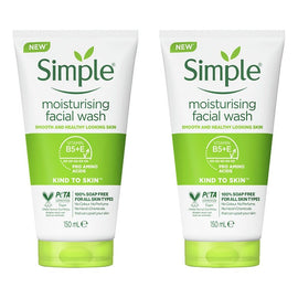 Simple Kind To Skin Moisturising Facial Wash 150mL Pack of 2