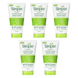 Simple Kind To Skin Moisturising Facial Wash 150mL Pack of 5