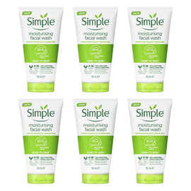 Simple Kind To Skin Moisturising Facial Wash 150mL Pack of 6