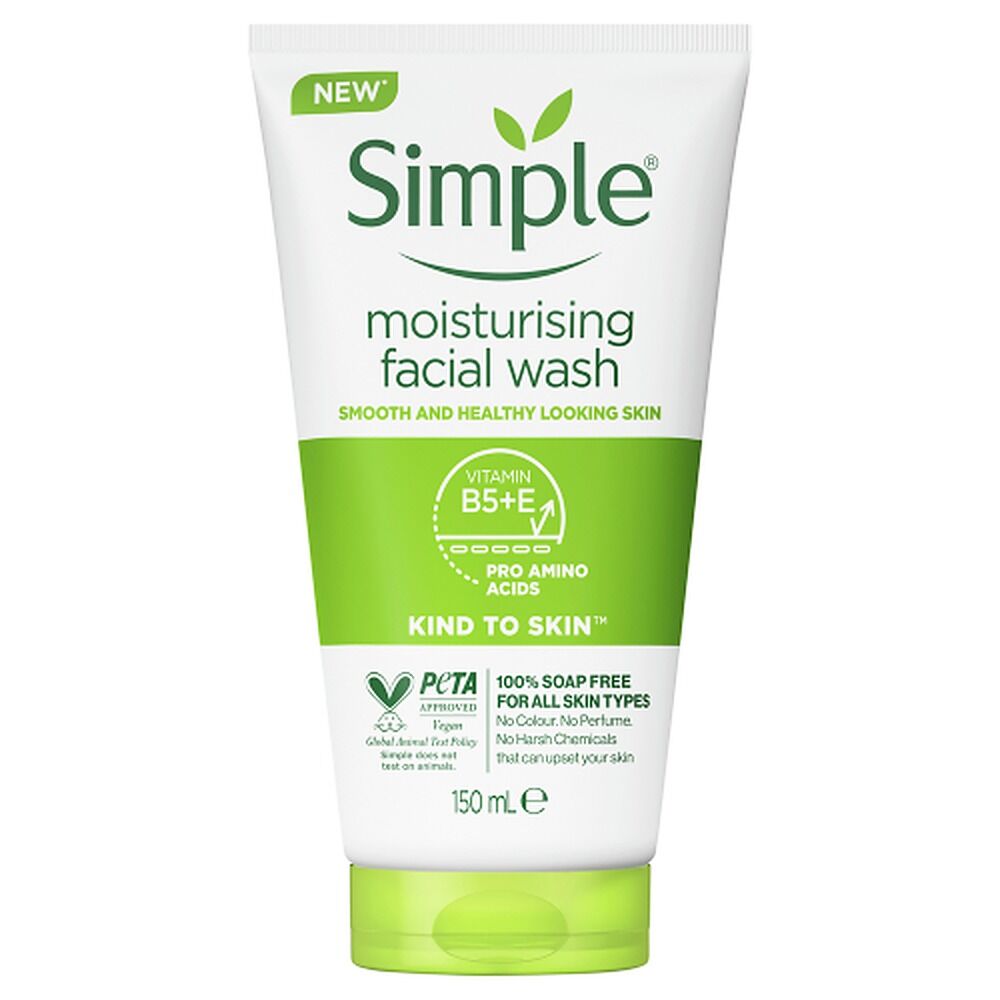 Simple Kind To Skin Moisturising Facial Wash 150mL