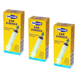 Ear Clear Ear Wax Removal Syringe Pack of 3