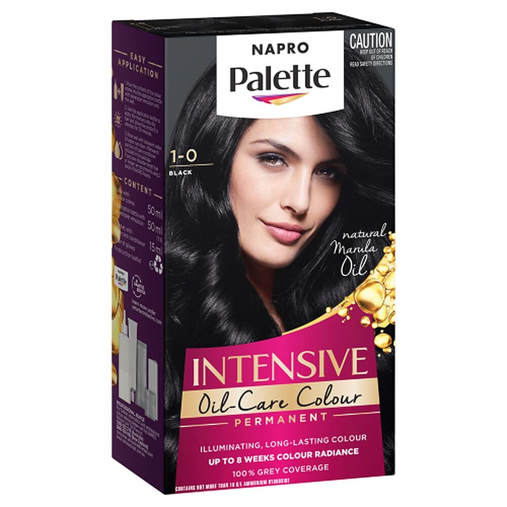 Napro Palette Permanent Creme Colour 1-0 Black x 3