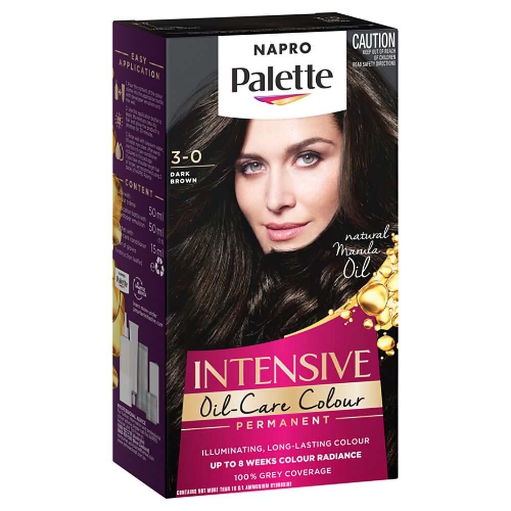 Napro Palette Permanent Creme Colour 3-0 Dark Brown x 3