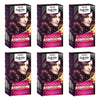 Napro Palette Permanent Hair Colour 5-99 Rosewood Violet x 3 Bundle of 6