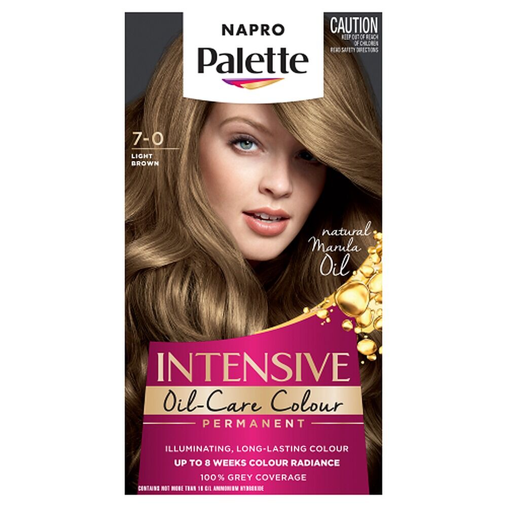 Napro Palette Permanent Hair Colour 7-0 Light Brown x 3