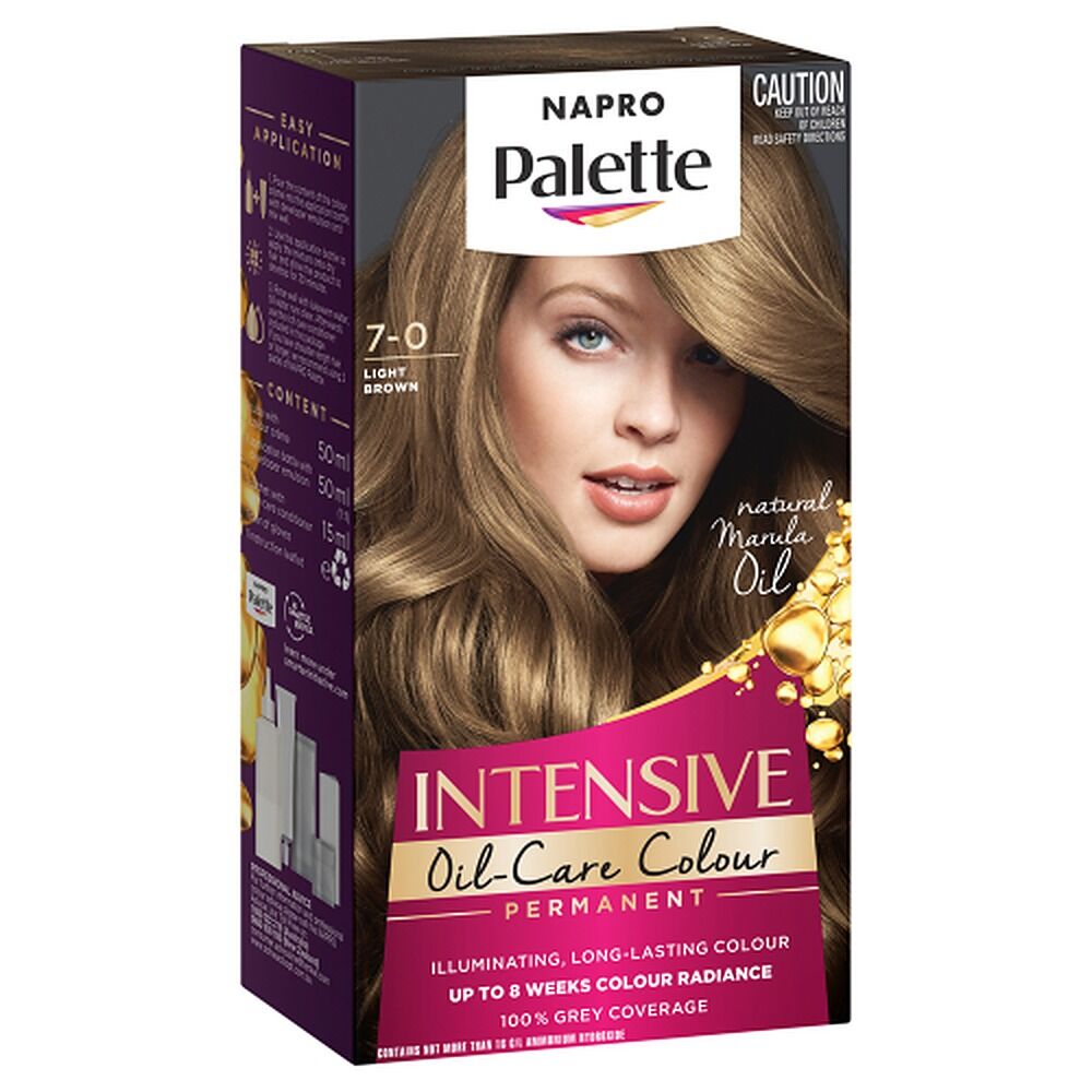 Napro Palette Permanent Hair Colour 7-0 Light Brown x 3