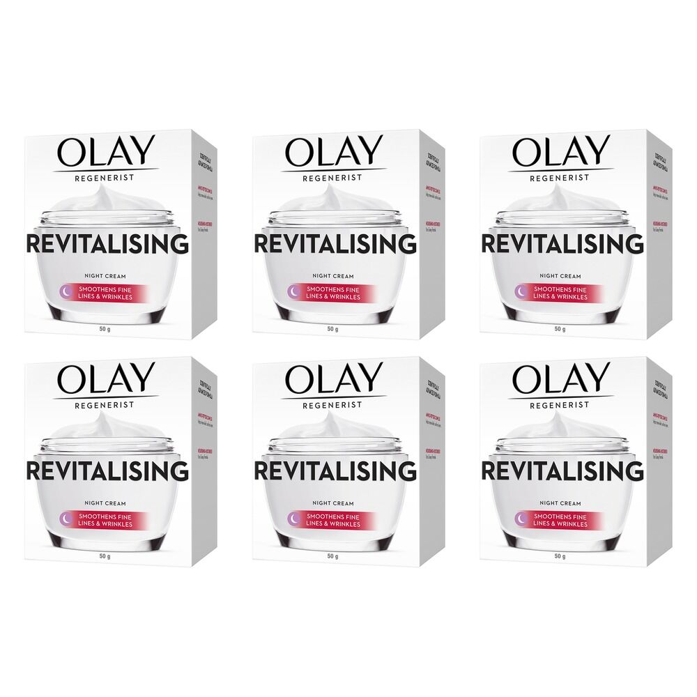 Olay Regenerist Revitalising Night Moisturiser 50g Pack of 6