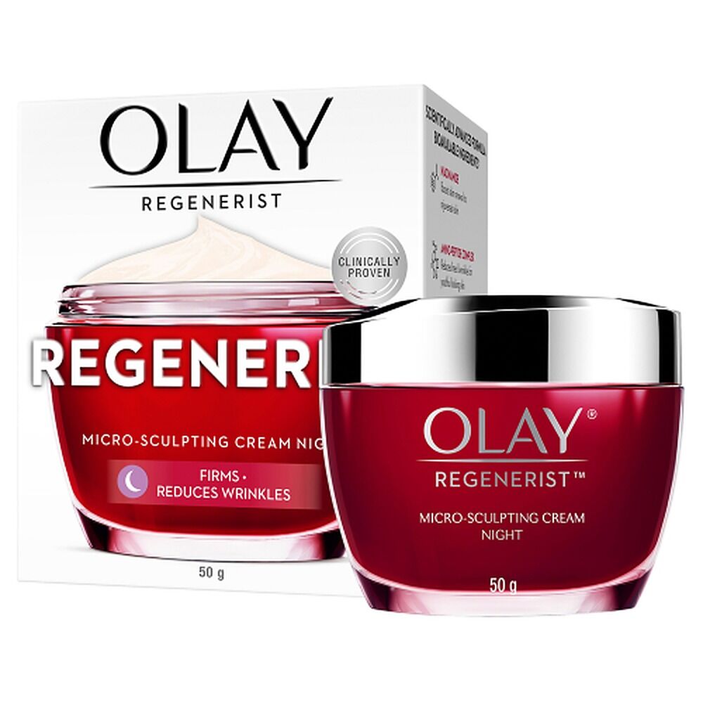 Olay Regenerist Micro-Sculpting Night Face Cream Moisturiser 50g